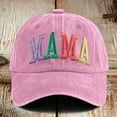 thumbnail image 1 of HNMKIU Mama Hats For Women Adjustable Mini Baseball Cap Funny Novelty For Her Pink,One Size, 1 of 3