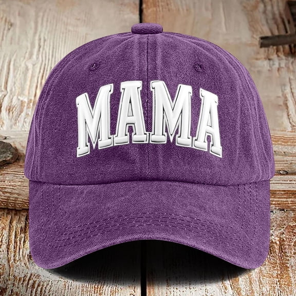 HNMKIU Mama Hats For Women Adjustable Mini Baseball Cap Funny Novelty Idea Purple,One Size