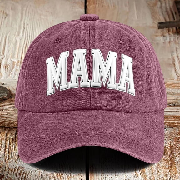 HNMKIU Mama Hats For Women Adjustable Mini Baseball Cap Funny Novelty Idea Red,One Size