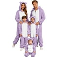 thumbnail image 1 of HNMKIU Matching Christmas Pajamas for Family Cozy Hooded Pajamas and Soft Sleepwear for Mom Purple,Mom_L, 1 of 5