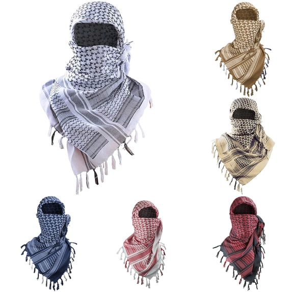 HNMKIU Men Women Head Neck Wrap Shawl Motorcycle Paintball Face Scarf Breathable Multifunctional Bandana ,White