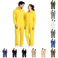 thumbnail image 1 of HNMKIU Men's Jumpsuit Airflow Enhanced Men's Jumpsuit For Everyday Comfort And Mobility With Lightweight Versatile Wear Functional Pockets Breathable Design Easy Care All-Season Style Yellow - M, 1 of 8