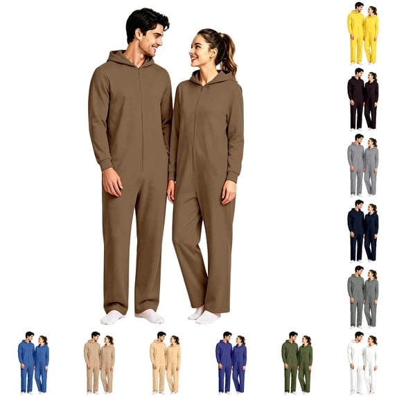 HNMKIU Men's Jumpsuit Airflow Enhanced Men's Jumpsuit For Everyday Comfort And Mobility With Lightweight Versatile Wear Functional Pockets Breathable Design Easy Care All-Season Style Brown - XL