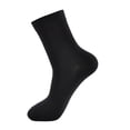 thumbnail image 1 of HNMKIU Men's Performance Polyester Mid Crew Socks with Half Cushion Comfort for Daily Wear and Black,One Size, 1 of 3