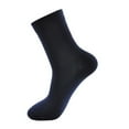 thumbnail image 1 of HNMKIU Men's Performance Polyester Mid Crew Socks with Half Cushion Comfort for Daily Wear and Navy,One Size, 1 of 4