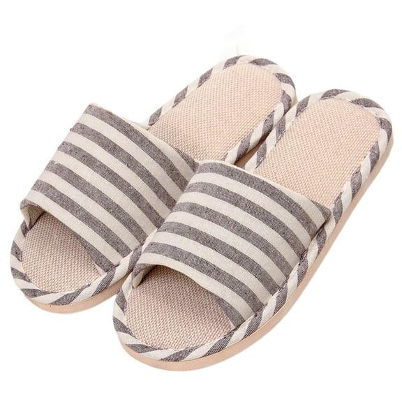 HNMKIU Men's and Women's Summer Thick Soled Indoor Slippers Leisure Bathroom Soft Soled Sandals Z02_Khaki，7.5