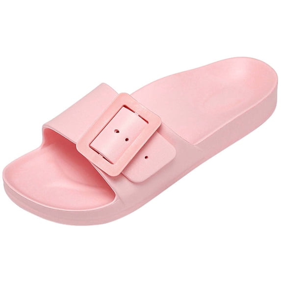 HNMKIU Mens Slides Thick Soled Comfortable Lightweight Indoor Outdoor Athletic Slides Sandals for Relaxing Shoes for Men Red,6.5