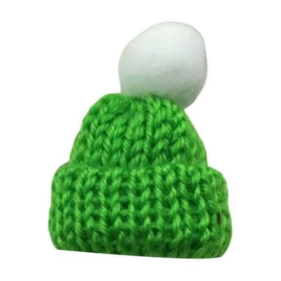 HNMKIU Mini Knitted Beret Hat for DIY Craft Projects and Doll Toy Accessories 20PCS Green,One Size