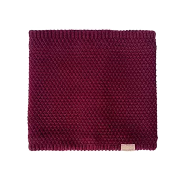 HNMKIU NeckCover for Men and Women Warm Knit Scarf Autumn Winter Lightweight Solid Color Neck Warmer Fashion Accessory D,One Size