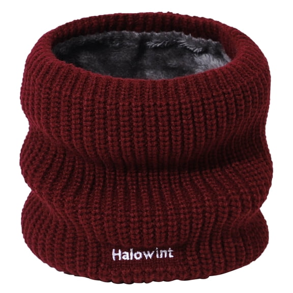 HNMKIU Neckerchief Winter Slouchy Knit Warm Scarf for Women and Men Cozy Wool Bib Windproof Neck Warmer RD2,One Size