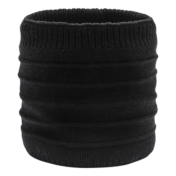 HNMKIU Neckerchief Winter Warm Thickened Wool Neck Scarf Overhead Padded Cover for Men Women Black,One Size