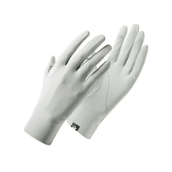 HNMKIU Outdoor Summer Sun Driving Gloves for Women Non Comfortable Finger Touchscreen Design Lightweight Breathable Hand Wear Grey,One Size