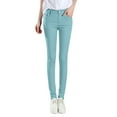thumbnail image 1 of HNMKIU Pants for Women Classic Solid Color Fit Tight Pencil Denim Jeans with Pockets Stretchy Trousers for Women Light Blue,M, 1 of 7