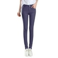 thumbnail image 1 of HNMKIU Pants for Women Classic Solid Color Fit Tight Pencil Denim Jeans with Pockets Stretchy Trousers for Women Watermelon Red,XXL, 1 of 7