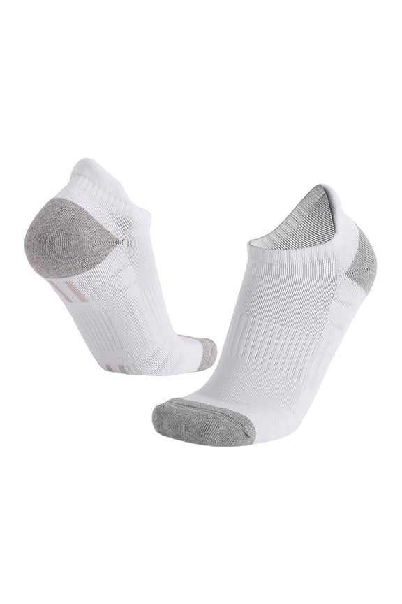 Performance Athletic Running Socks for Adults Enhanced Comfort Breathable Fabric Non- Grip Supportive Design White,One Size