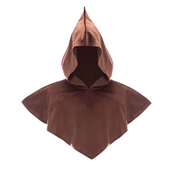 HNMKIU Performance Drama Festival Cape Wrap With Hooded Design For Year Round Use With Robes And Brown,One Size