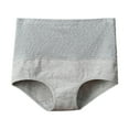 thumbnail image 1 of HNMKIU Plus Size Panties for Women High Waisted Solid Color Comfortable Briefs Women Underwear Dark Gray,XL, 1 of 3