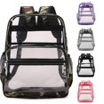 thumbnail image 1 of HNMKIU Back to School Privacy Transparent School Backpack With Large Capacity For Students Friendly Design ,, 1 of 9