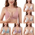 thumbnail image 1 of HNMKIU Pure Maternity Nursing Bra For Pregnancy Postpartum Comfort Extra Large Supportive Breastfeeding Summer Wear Watermelon Red - 36, 1 of 7