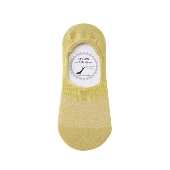 HNMKIU Retro Summer Socks for Women and Teenagers Lightweight Breathable Everyday Casual Footwear Yellow,One Size