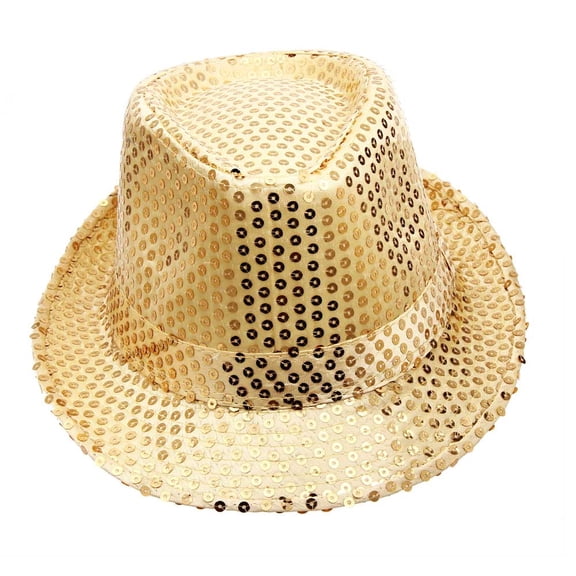 HNMKIU Sequined Baseball Cap for Dance Stage Show Performances Glitter Headwear Unisex Adults Gold,One Size