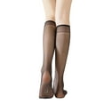 thumbnail image 1 of HNMKIU Sheer Seamless Thigh High Stay Up Hosiery Everyday Comfortable Stockings For Women Black,One Size, 1 of 9