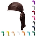 thumbnail image 1 of HNMKIU Silk Durag Bucket Hat for Braids Locs Versatile Headwear Men Women Fashion Accessory Coffee,one size, 1 of 4