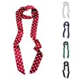 thumbnail image 1 of HNMKIU Silk Scarves Elegant Polka Silk Scarf Versatile Fashion For Hair And Waist Styling Red,One Size, 1 of 3