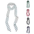 thumbnail image 1 of HNMKIU Silk Scarves Elegant Polka Silk Scarf Versatile Fashion For Hair And Waist Styling White,One Size, 1 of 3