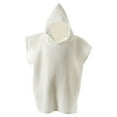 thumbnail image 1 of HNMKIU Soft Hooded Muslin Bath Poncho and Beach Towel for Toddlers and Kids White,One Size, 1 of 3