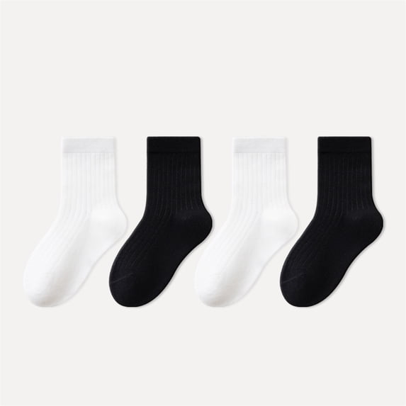 HNMKIU Soft Kids Crew Socks for Girls Everyday Comfortable School Ankle with Grip for Athletic Play Assorted Solid Colors Multipack for Toddler and Children OTHER,1-4 Years