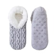 thumbnail image 1 of HNMKIU Soft Slipper Socks Thermal Winter Booties Cozy Indoor Outdoor Wearable Sleep Footwear Warm Non Light Gray,One Size, 1 of 3