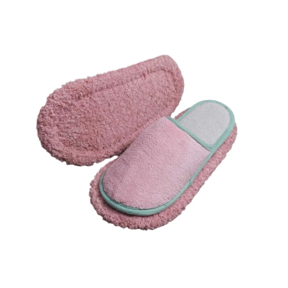 HNMKIU Solid Color Closed Toe Womens Slippers for Autumn Winter Thick Lined Removable Cleaning Slippers Home Z02_Red，10.5