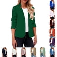 thumbnail image 1 of HNMKIU Solid Long Sleeve Button Knit Cardigan Jacket Casual Formal Womens Open Front Cover Up GN1 - XXXXXL, 1 of 8