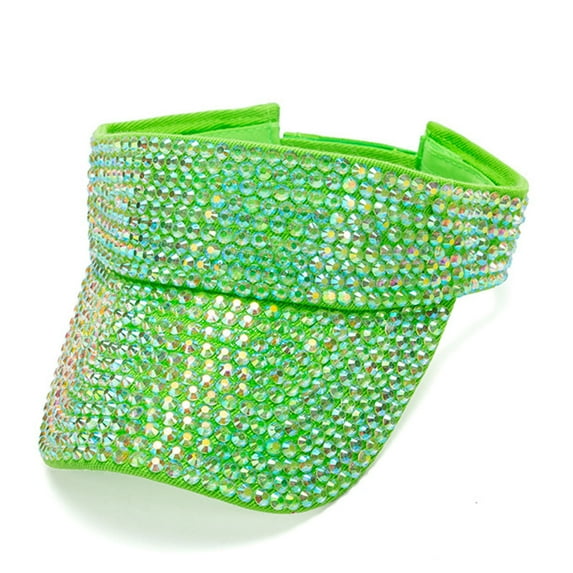 HNMKIU Sparkling Rhinestone Adjustable Sport Baseball Hat for Men and Women Summer Sun Visor Cap Army Green,One Size