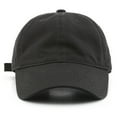 thumbnail image 1 of HNMKIU Splice Hat Adjustable Washed Denim Baseball Visor Casual Unisex Cap with Hole Design Black,One Size, 1 of 2