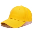 thumbnail image 1 of HNMKIU Splice Hat Adjustable Washed Hole Casual Unisex Denim Baseball Visor Cap for Daily Wear Yellow,One Size, 1 of 3