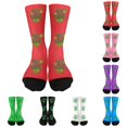 thumbnail image 1 of HNMKIU St Day Kids Socks Printed Novelty Crew Socks For Boys And Girls Holiday Party Daily Casual Sport Hot Pink,7-12, 1 of 4