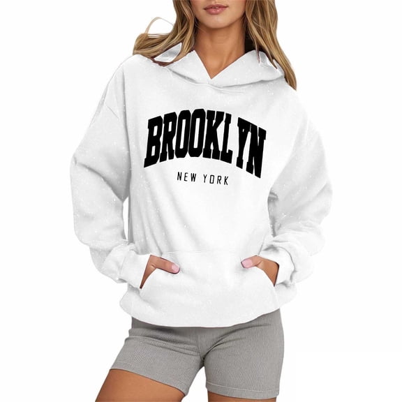 HNMKIU Starry Sky Letter Print Pullover Hooded Sweatshirt with Front Pocket Casual Long Sleeve Hoodies for Women and Men Z05_White,XXL