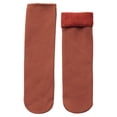 thumbnail image 1 of HNMKIU Women's Thermal Velvet Socks Cozy Lined Winter Stockings for Warmth and Comfort Brick Red,One Size, 1 of 4