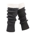 thumbnail image 1 of HNMKIU Style Knitted Leg Warmers Crochet Long Boot Socks For Women Adult Christmas Party Dance Yoga Thickened Winter Warm Socks Dark Gray,One Size, 1 of 5