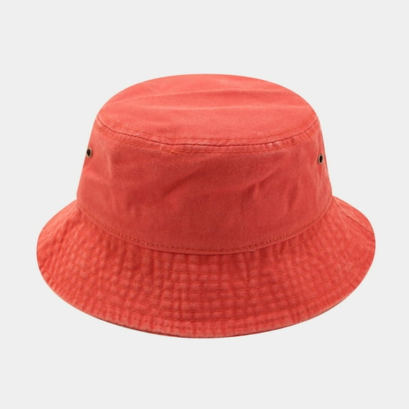 HNMKIU Stylish Floppy Beach Hat for Women Outdoor Sun Fashionable Boho Bucket Hat Orange,M
