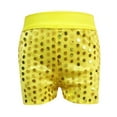 thumbnail image 1 of HNMKIU Stylish Slim Fit Stretch Sequin Shorts For Kids And Youth Comfortable Playwear Gold,15-16 Years, 1 of 2