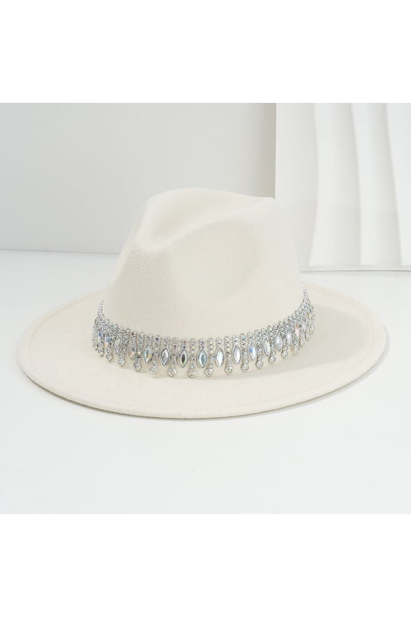 Stylish Western Cowboy Hat with Rhinestone Heart Design for Men and Women Country Dance Party Accessory Beige,One Size