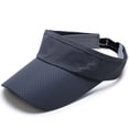 thumbnail image 1 of HNMKIU Summer Outdoor Sun Visor Cap Breathable Adjustable Hat for Leisure Activities and Sun Dark Gray,One Size, 1 of 3