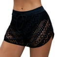 thumbnail image 1 of HNMKIU Swim Shorts Women Plus Size High Waist Lace Insert Boy Shorts Split Side Tie Drawstring Beach Bikini Swim Bottom Running Swim Bottoms for Women Navy，L, 1 of 7