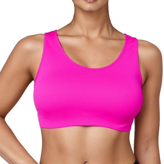 HNMKIU Tankini Tops for Women U Neck Push Up Bra Padded Underwire Swimsuit Tops Solid Color Bathing Suit Top 2026 Womens Swimsuit Tops Z01_Hot Pink,L