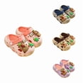 thumbnail image 1 of HNMKIU Themed Summer Slippers For Girls Cute Cartoon Animal Design Soft Sole Indoor Outdoor Casual Footwear For Toddlers And Kids Pink,3-4 Years, 1 of 9