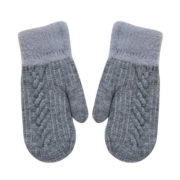 HNMKIU Thermal Gloves for Extreme Cold Weather with Convertible Fingerless Design for Outdoor Use Grey,One Size