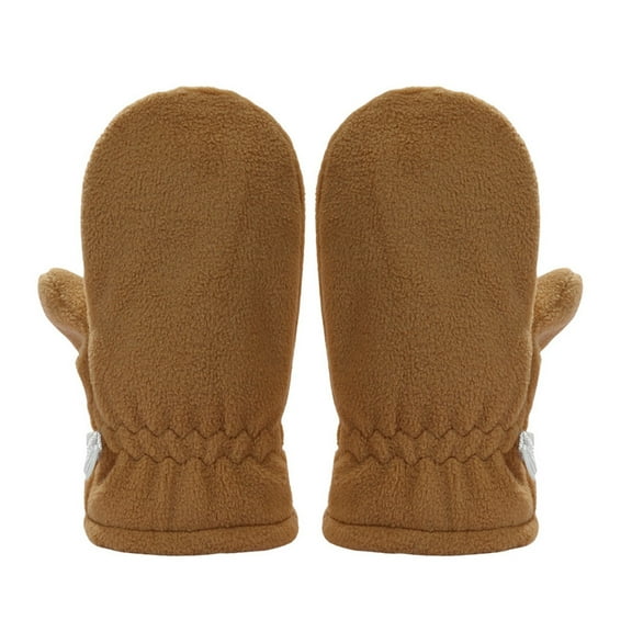 HNMKIU Kids Winter Thermal Mittens For Babies And Toddlers With Enhanced Warmth And Comfort For Cold Weather Outdoor Play Coffee,3-4 Years